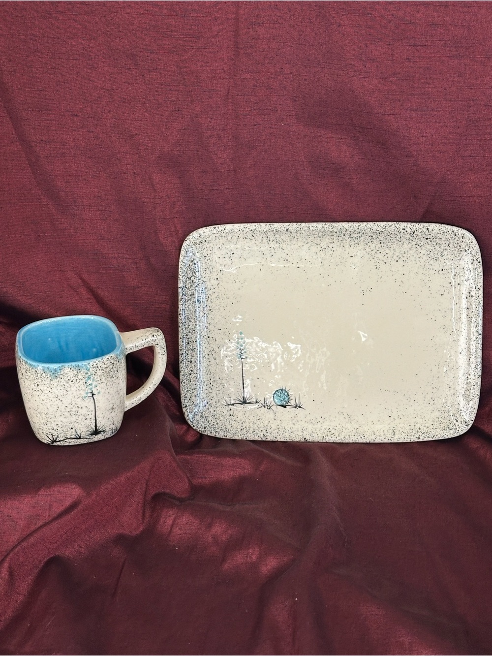 Vintage Loma of Arizona Mug + Tray Set 🌵☕✨